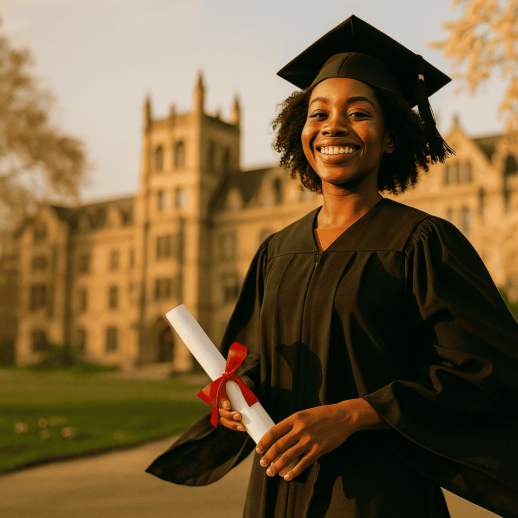 Graduated student abroad